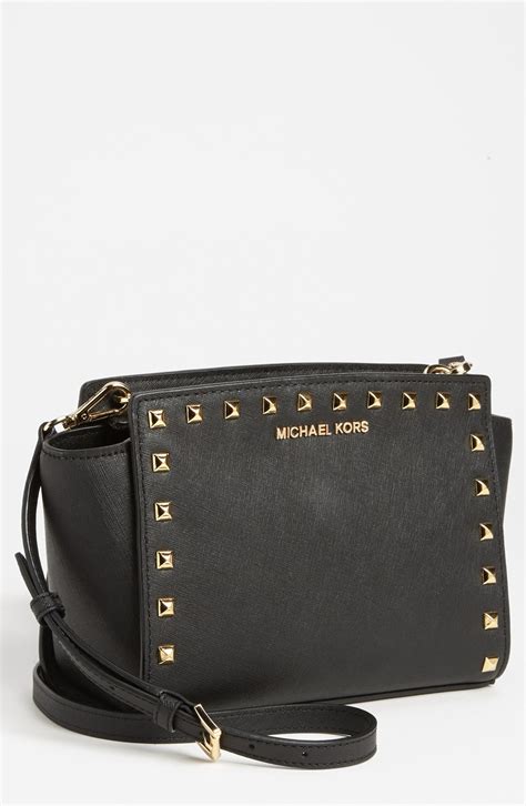 selma stud michael kors|Selma Medium Saffiano Leather Crossbody Bag .